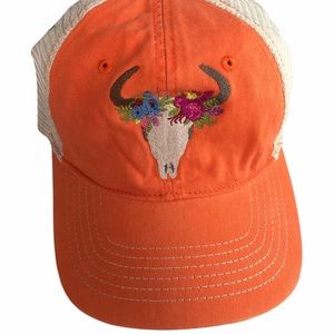 NWOT Longhorn Baseball Cap Orange With Mesh Back